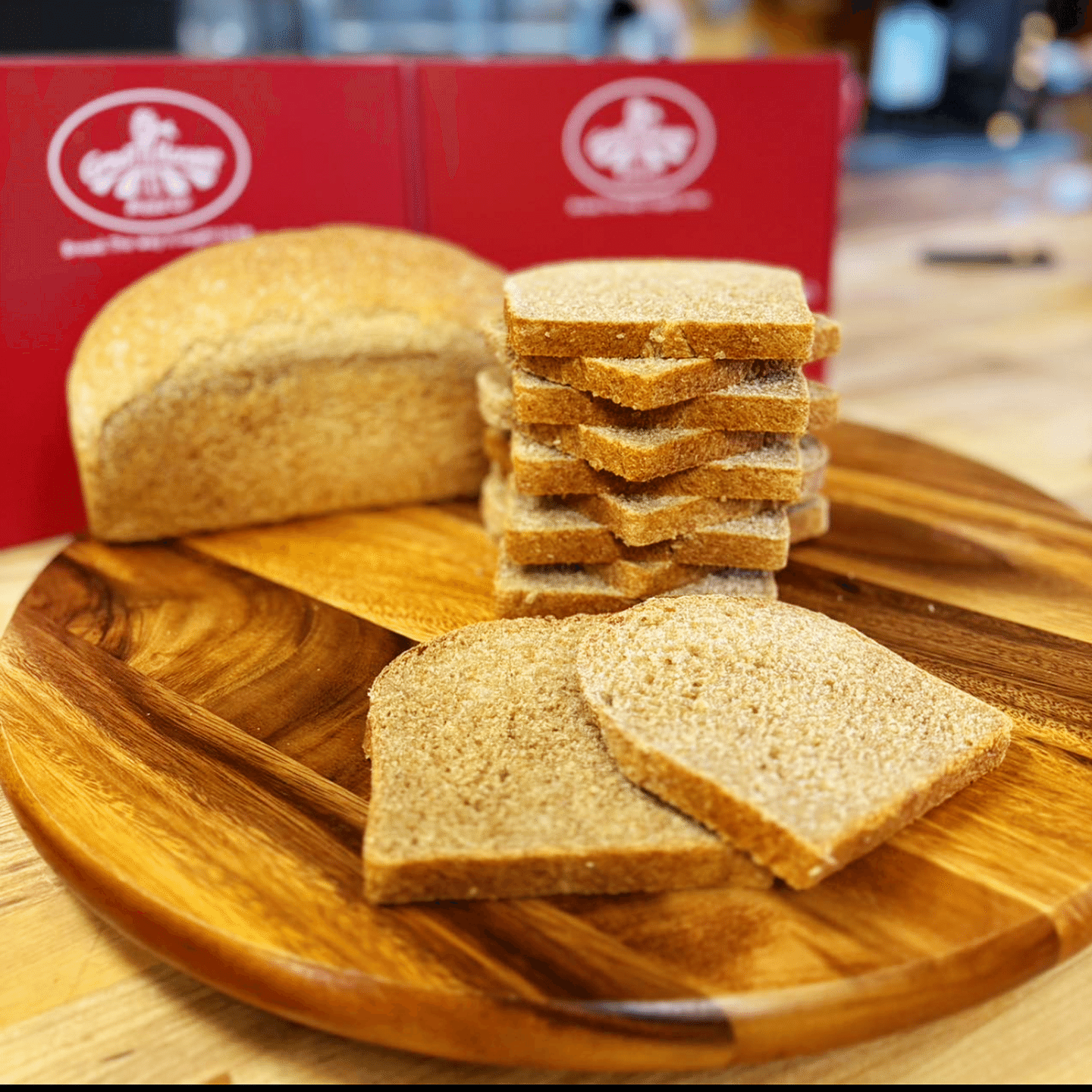 Honey Whole Wheat Freshly Baked Bread half loaf 1 lb in weight 1 each