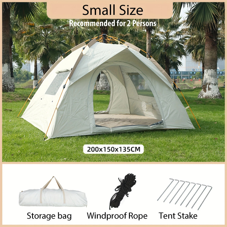 All-season tent, portable folding fully automatic camping tent, two-person/