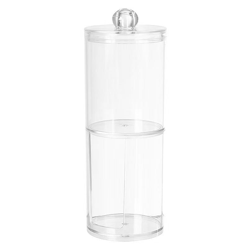 Two-In-One Round Cotton Swab BoxStorage Box-Double Box 1 each