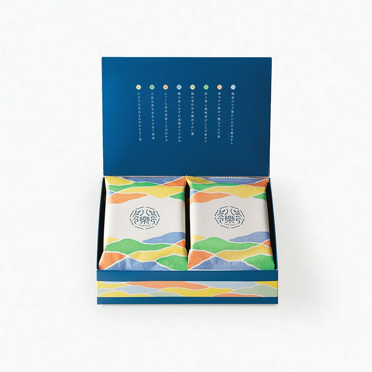 Banka Sohonten Hachiraku Assorted Rice Crackers 6 pack