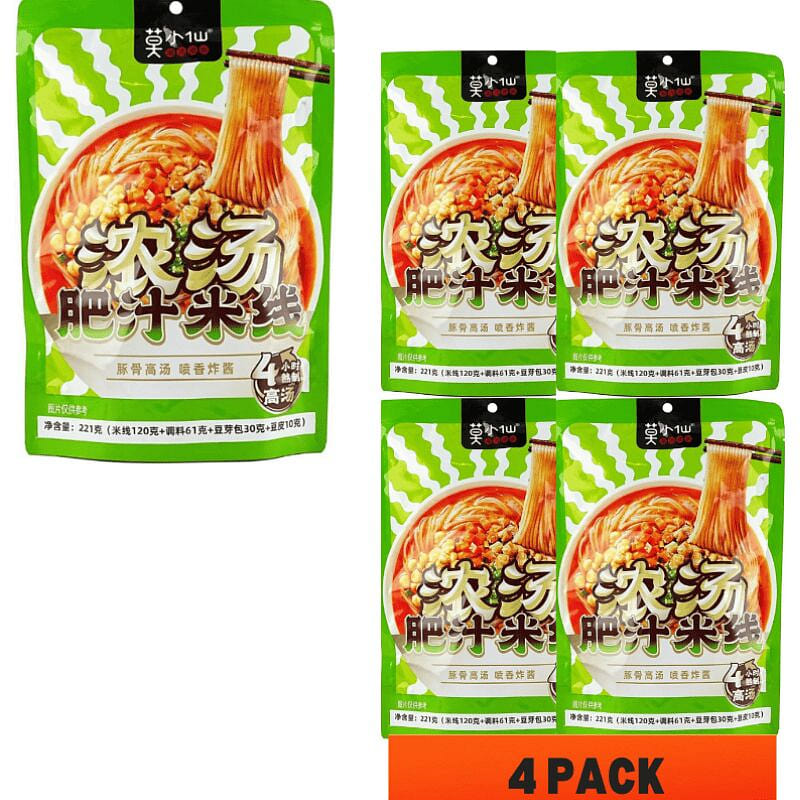 MoXiaoXian Rice noodles with fat sauce221g*4pcs 221 g