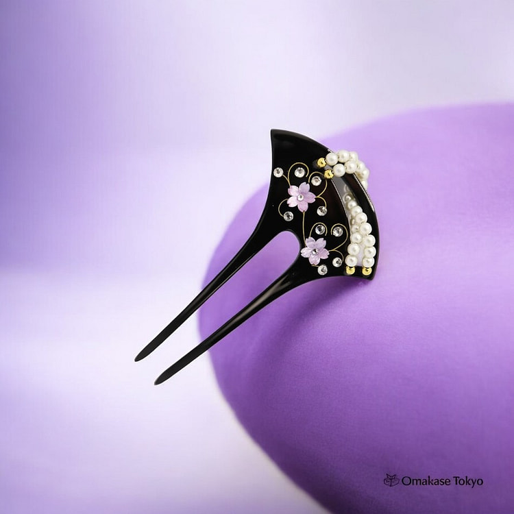 TOuWA Kanzashi 发夹-紫色 160 克