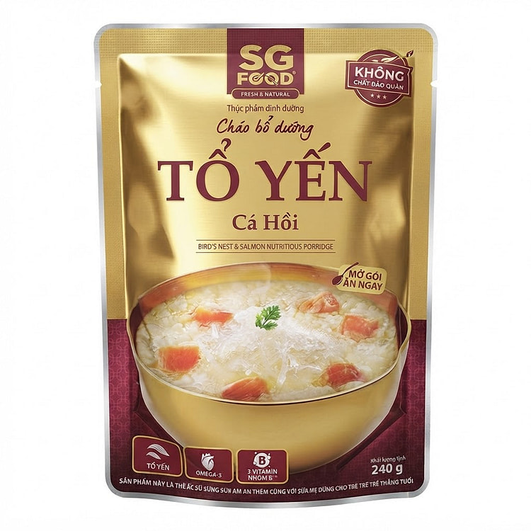 SG Food Bird's Nest & Salmon Nutritious Porridge 240 g