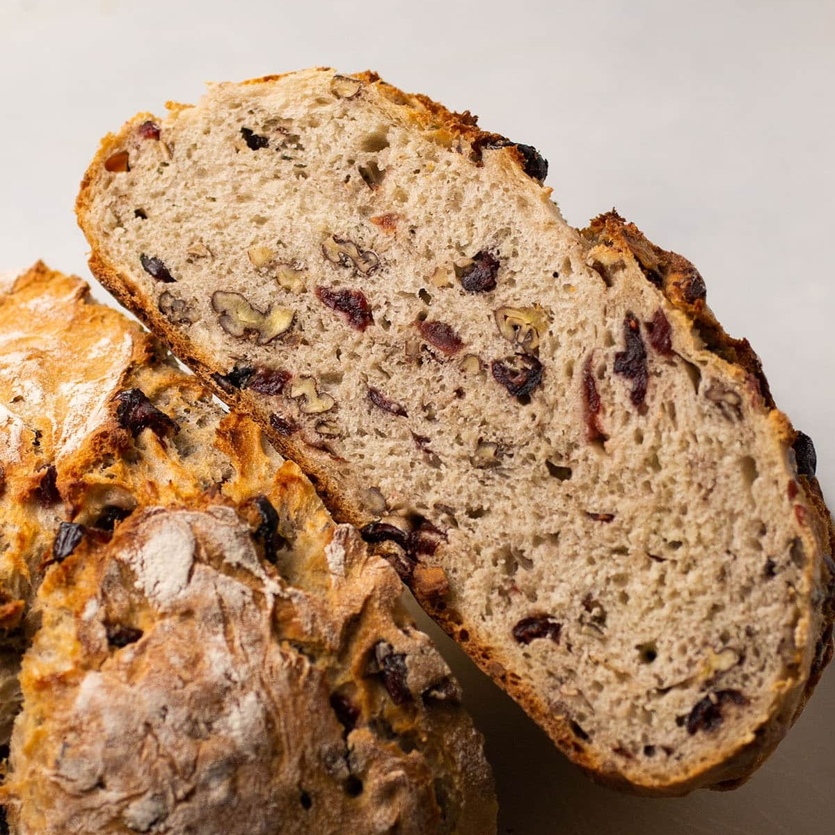 Freshly Baked Cranberry Pecan Sourdough half loaf 1 each