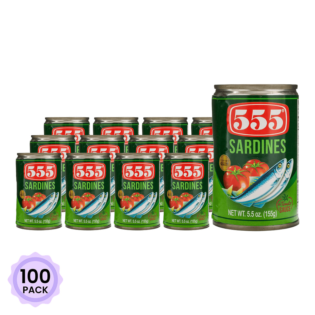 555 番茄酱沙丁魚罐头 5.5 盎司*100 包