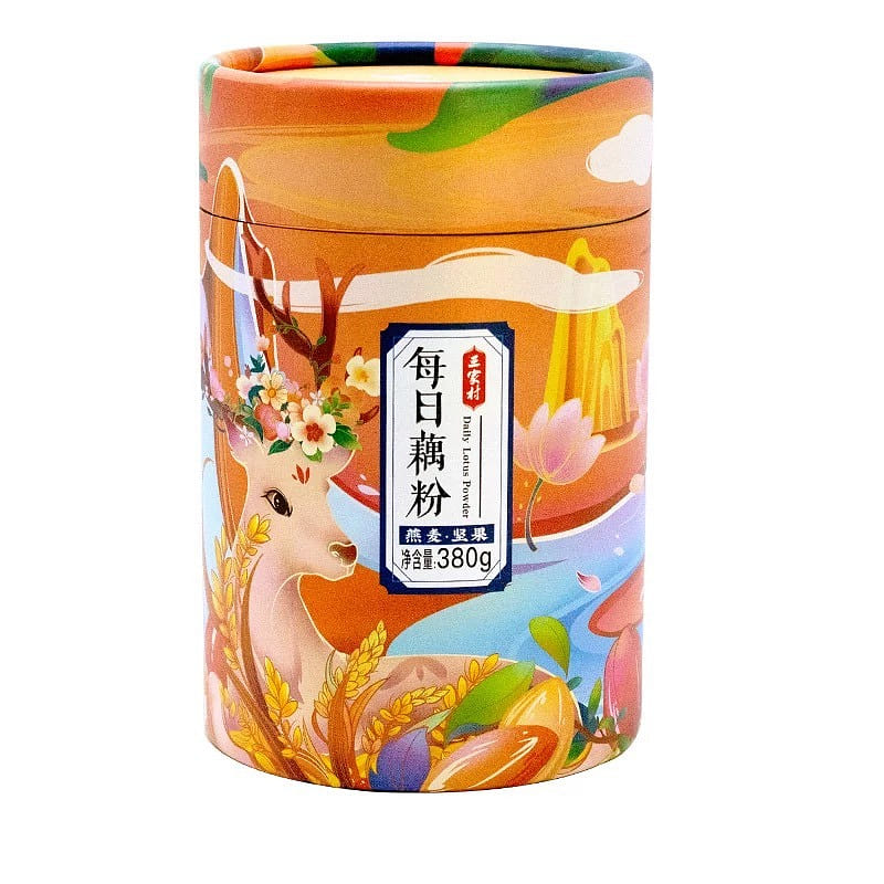 Sanjiacun – West Lake Lotus Root Powder with Oat and Nut Flavor, 380g 380 g