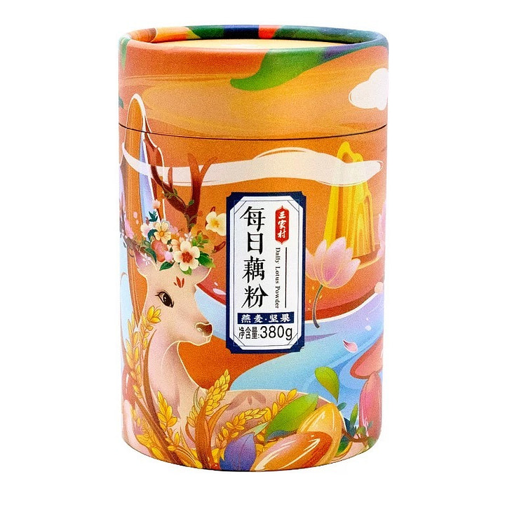 三家村每日藕粉西湖莲藕粉羹早餐冲饮 燕麦坚果风味380g