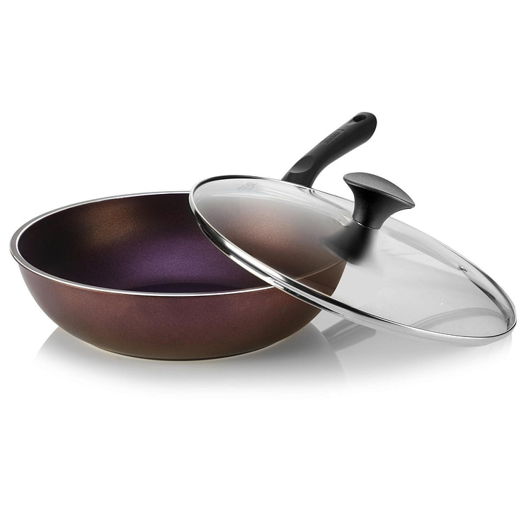 TECHEF Art Pan - 12 Inch Wok Pan with Cover