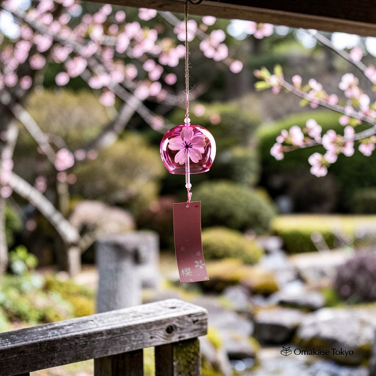 Japanese Glass Wind Chime-Foundation Sakura