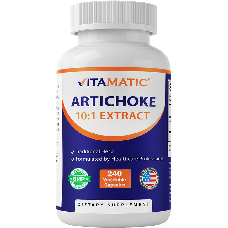 Artichoke Extract Vegetable Capsules -240 Capsules