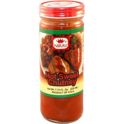 Nirav Hot Sweet Chutney, 7.74 oz bottle 7.74 oz