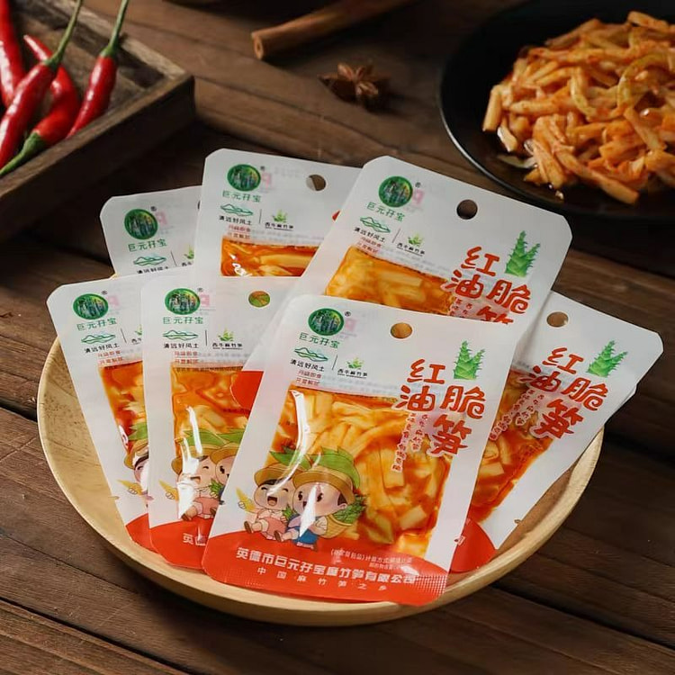 巨元孖宝红油脆笋下饭菜即食笋丝【16g*30袋】