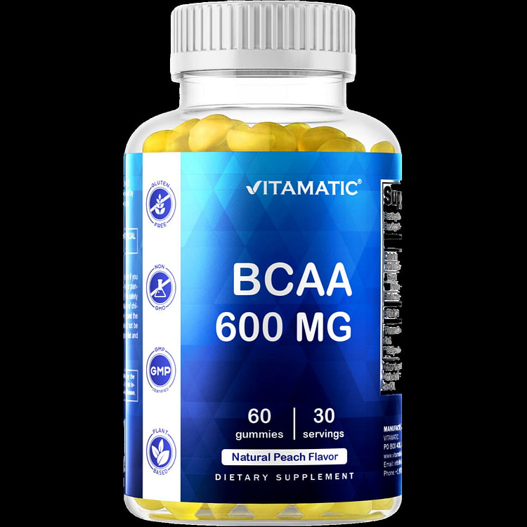 BCAA  600mg - 60 Vegan Pectin Based Gummies