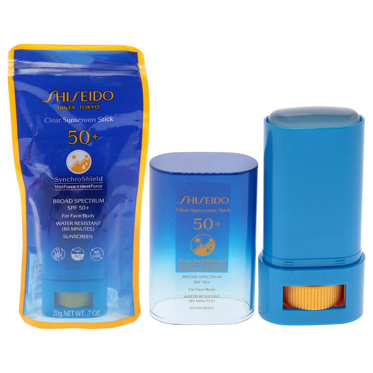 Shiseido Clear Sunscreen Stick SPF 50 Plus 0.7oz