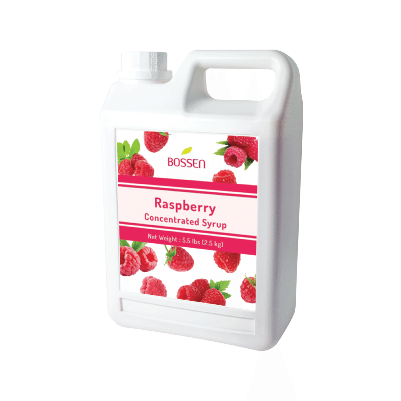 Bossen Raspberry Syrup 5.5 lb Bottle 5.5 lb