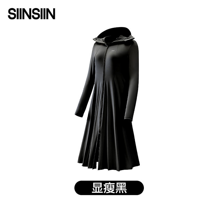 SIINSIIN长款防晒衣 全身防紫外线 显瘦黑