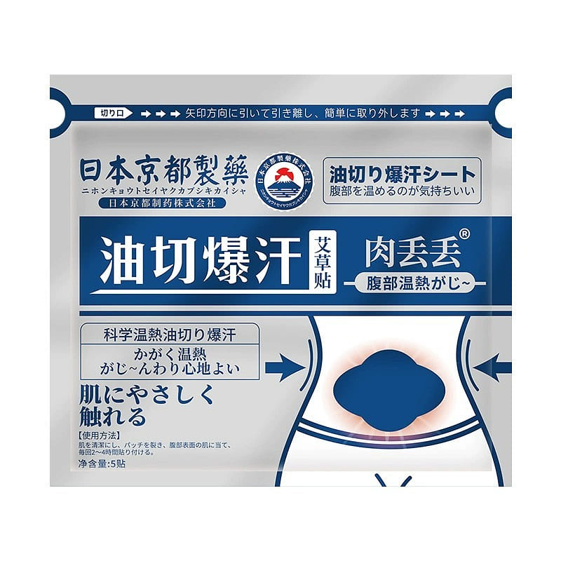 5 oil-cut sweat-inducing mugwort patches per box 1 pack