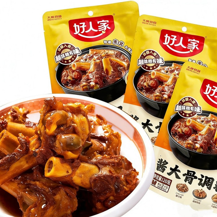 好人家东北酱大骨调料商用大棒骨酱 牛肉焖排骨酱酱料 120 克