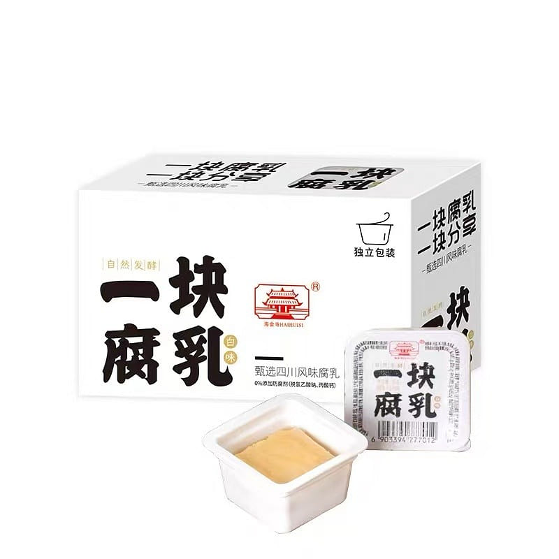 Haihui Temple Plain Preserved Tofu 1 Box 180 g