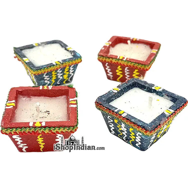 Square Diyas - 24 pack