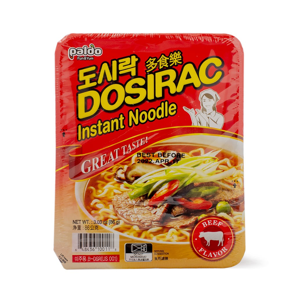 Paldo Dosirac Instant Noodle Beef Flavor 86 g