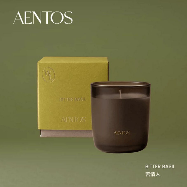 AENTOS WONDER LUXE JOURNEY CANDLE BITTER BASIL 200 g