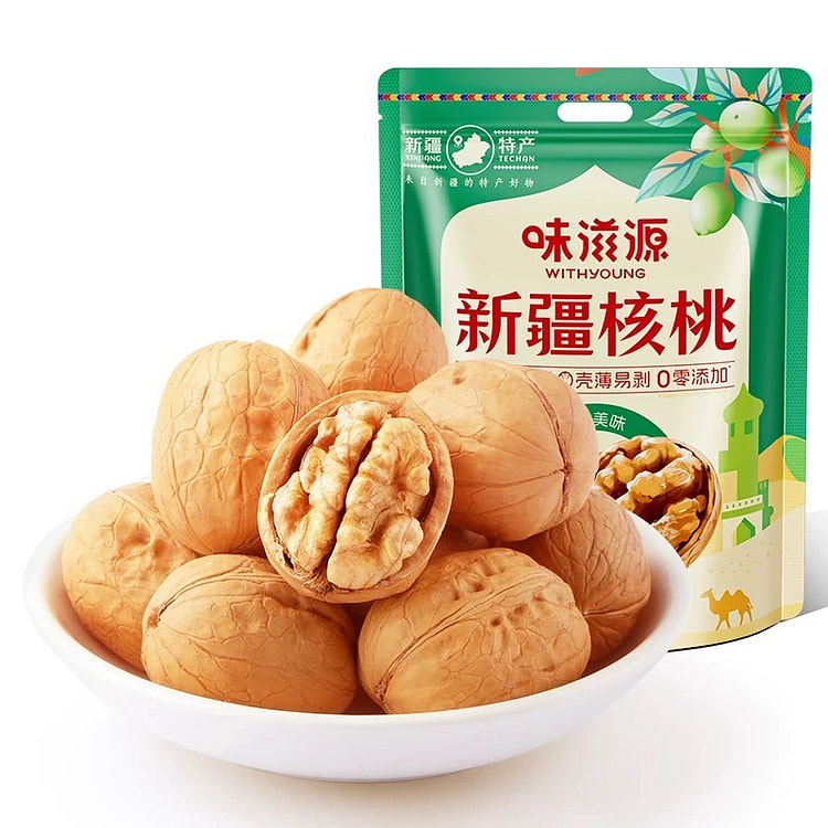 味滋源薄皮奶香味手剥核桃特产坚果零食500g