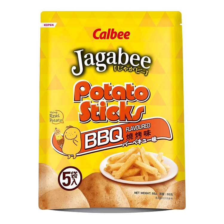 CALBEE - JAGABEE Potato Sticks BBQ Flv 17g*5 85g 1 each