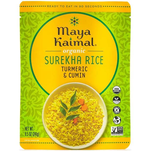 Maya Kaimal Organic Surekha Rice – Turmeric + Cumin (Ready-to-Eat), 8.5 oz pouch 8.5 oz