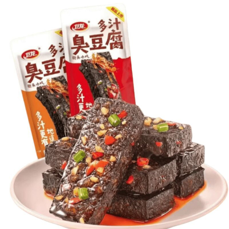 卫龙多汁臭豆腐长沙风味香辣原味混合装20g*10包 200 克