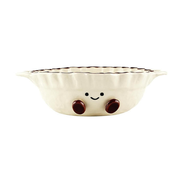 KAWASIMAYA Cocoa Bean Double-Handled Bowl 7-inch 1 each