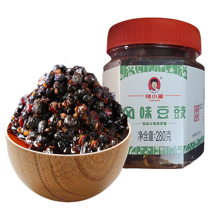 辣小董 风味豆豉 调味品拌饭酱拌面酱280g*1瓶