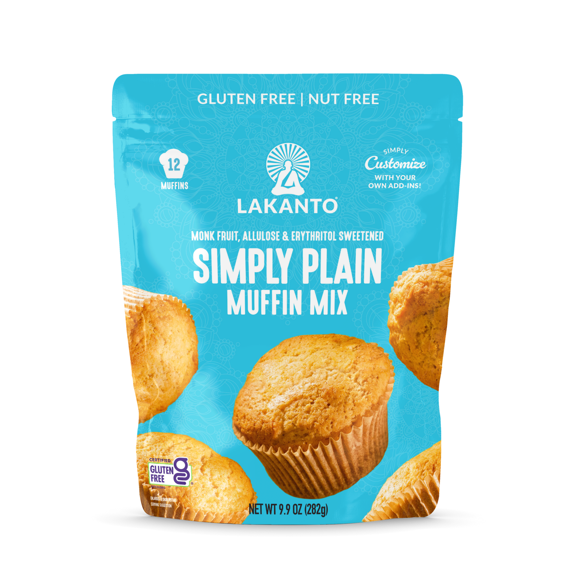 Lakanto Sugar Free Plain Muffin Mix 9.9 oz