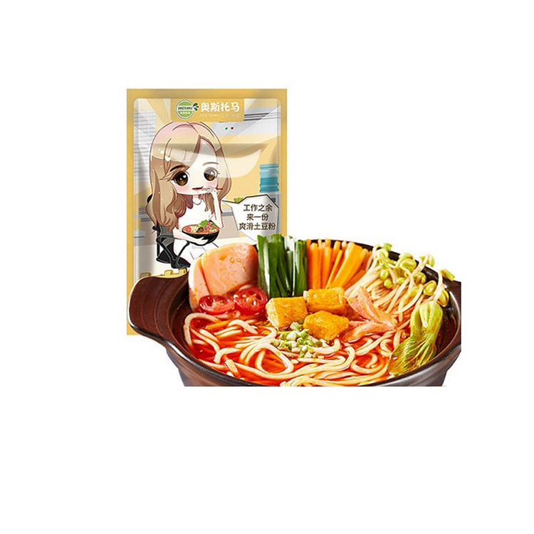 奥斯托马东北麻辣米线袋装砂锅炒粉速食340g*1