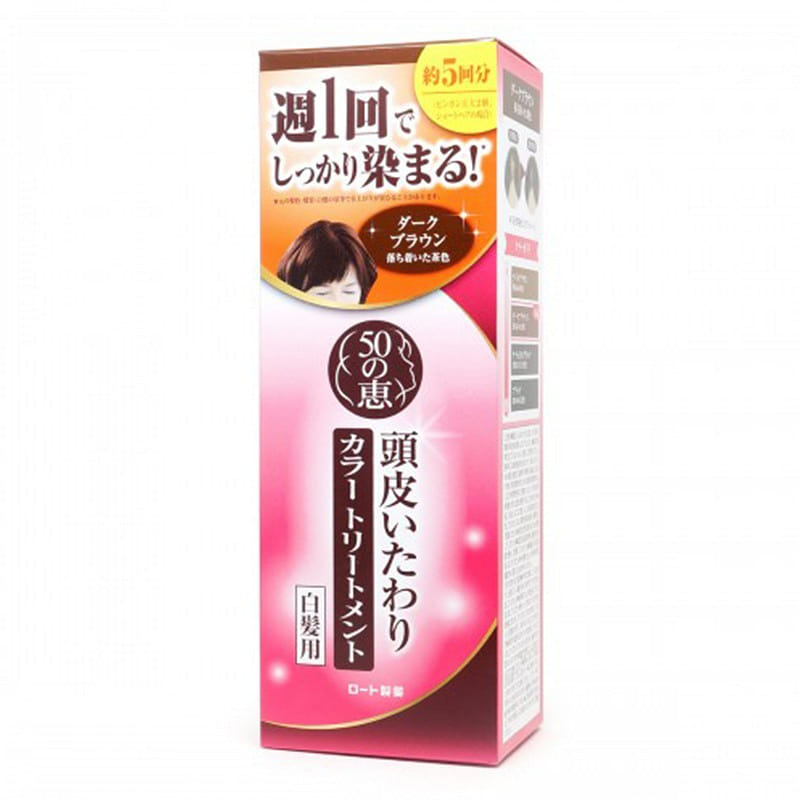 Rohto Natural seaweed hair dye 150g dark brown 1 each