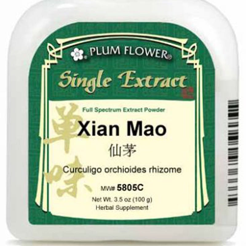 Xian Mao, extract powder Curculigo orchioides rhizome 1 each