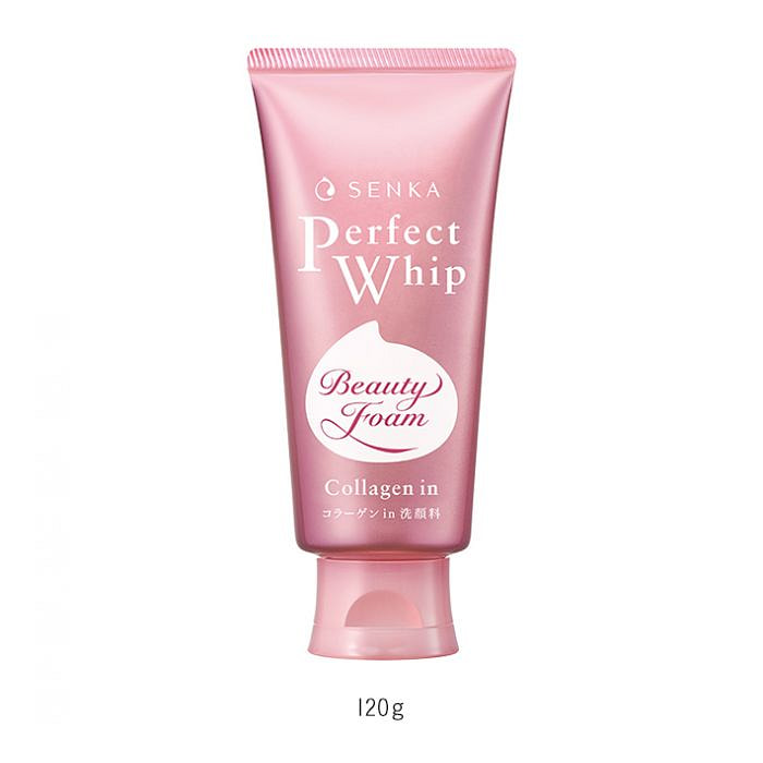 SHISEIDO资生堂 SENKA Perfect Whip 胶原蛋白高保湿美容洗面奶（柔和花香） 120g