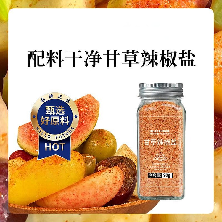 甘草椒盐粉 沾水果酸梅 陈皮辣椒盐 潮汕拌芭乐撒料 90 克