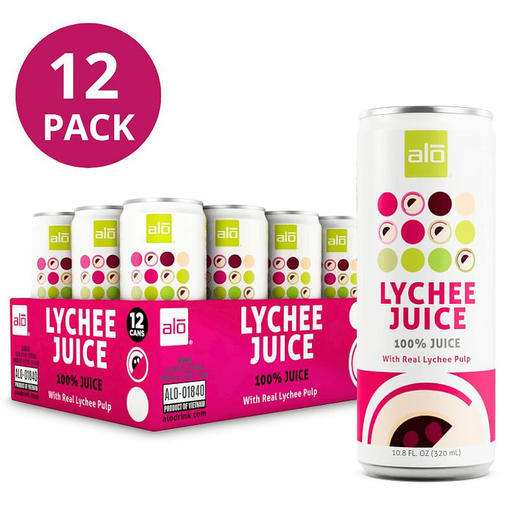 [Alo] Lychee Juice - 10.8oz 12 Pack 1 each