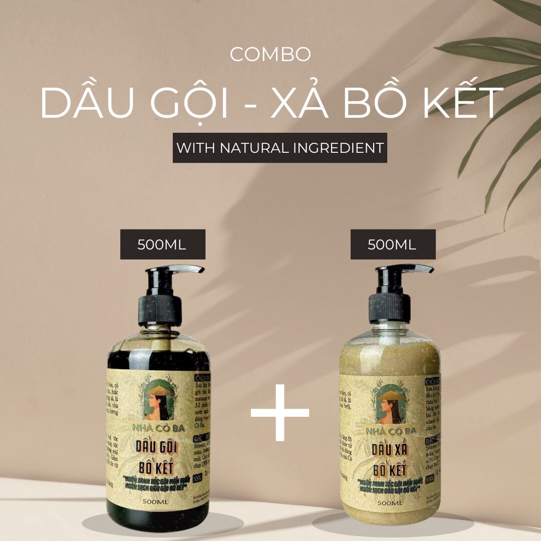 Bo Ket Shampoo & Conditioner Combo 500 밀리리터