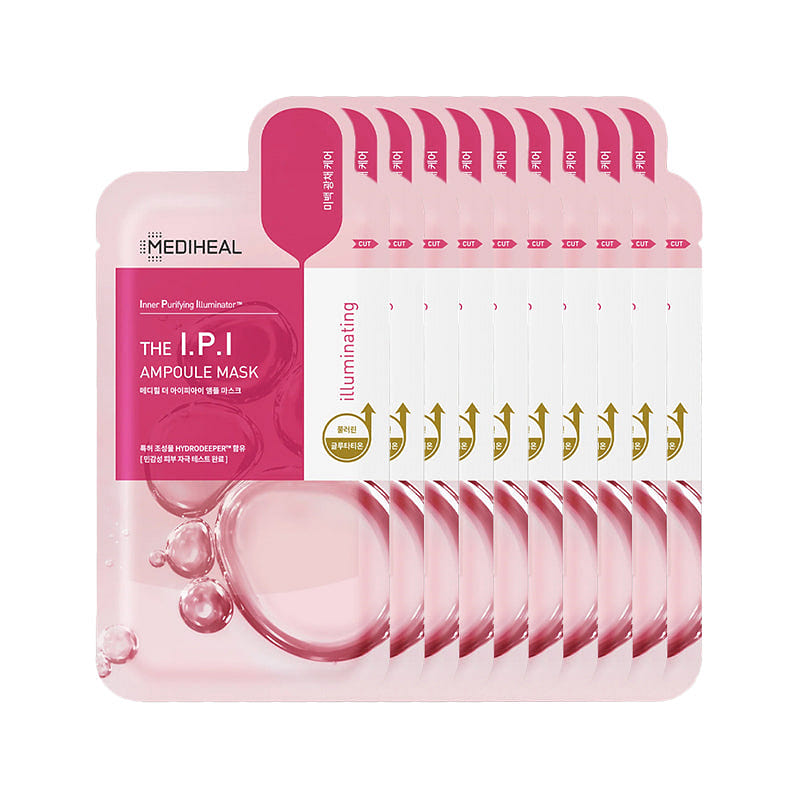 MEDIHEAL I.P.I Brightening Ampoule Mask 10 Pack 1 each