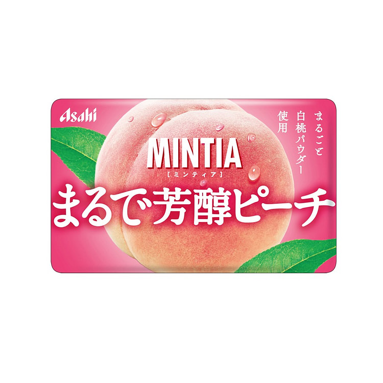 日本 朝日 清爽口气 润喉糖 白桃味 50粒/ 1 盒