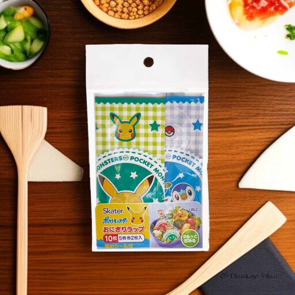 Skater Pokemon Rice Ball Wrap, 10 Pieces 20 g