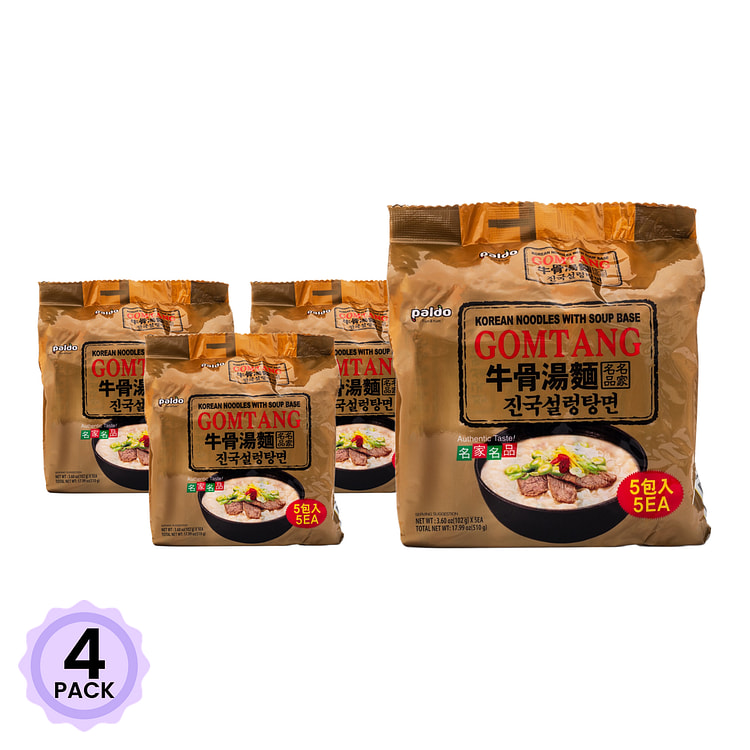 八道 牛骨汤面 102g*5 510 克*4 包
