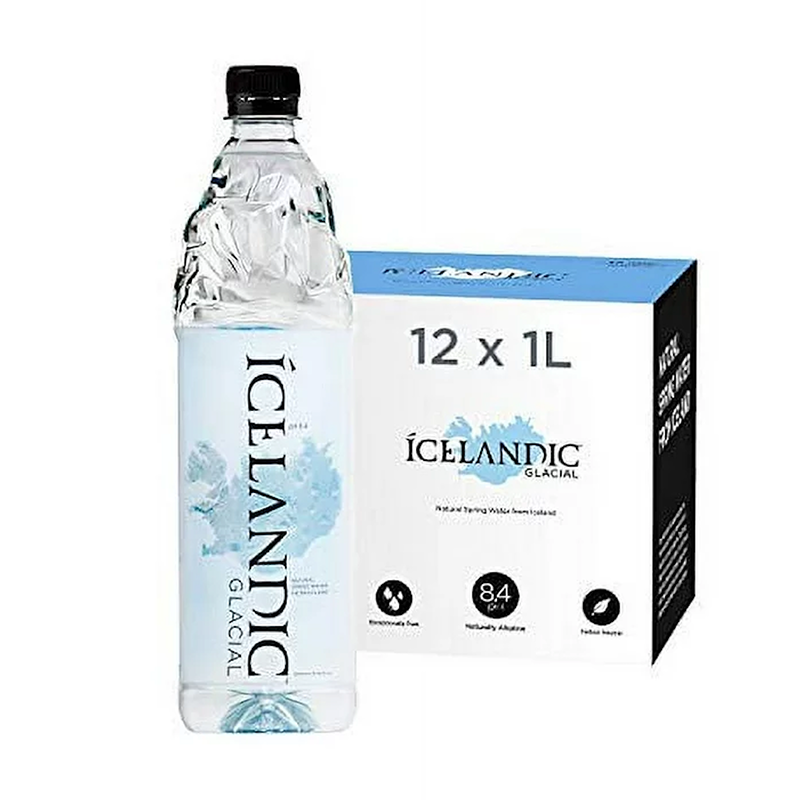 Icelandic Glacial Natural Spring Water 1 Liter 12 Pack - Weee!