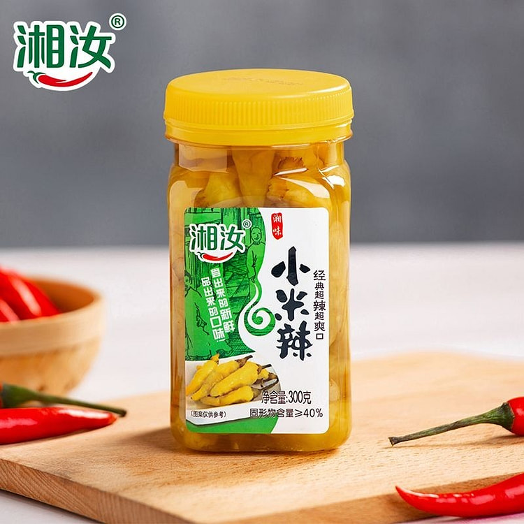 湘汝小米辣椒泡椒300g/瓶