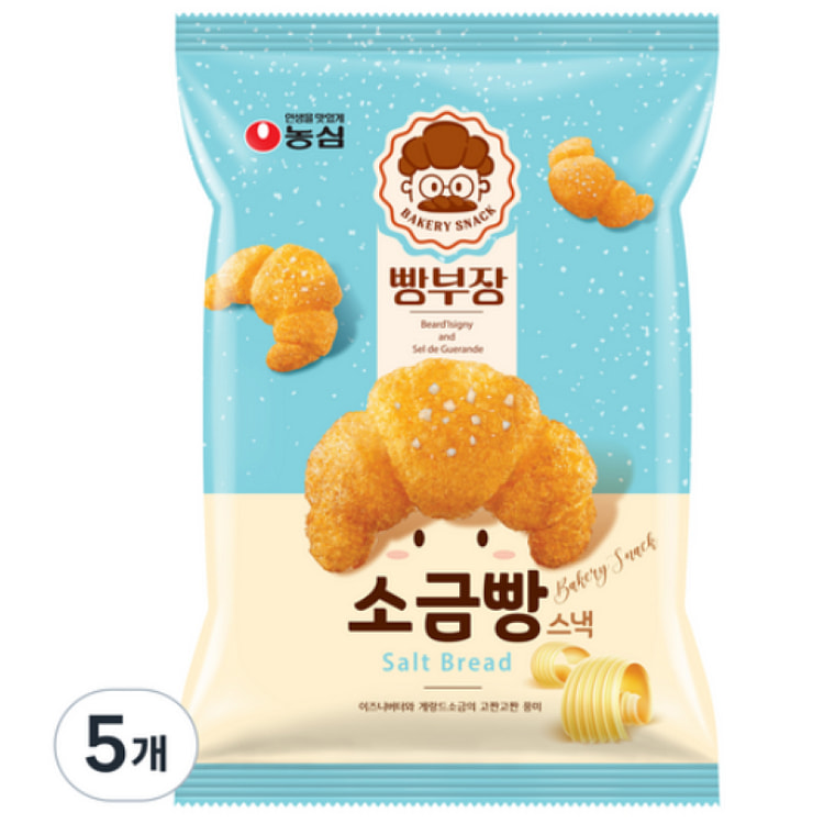 [韩国 直接配送] 面包部长盐面包 55g，5个