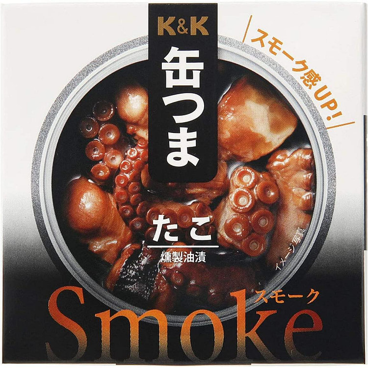 Canned Food Octopus KANTSUMA Smoke Oil Preserved Prepared Snack Japanese 50