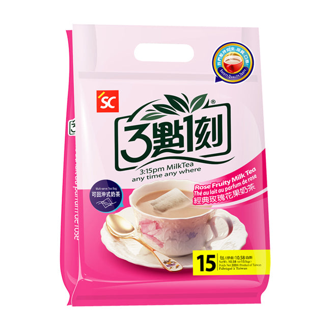 臺灣 【三點一刻】玫瑰花果奶茶 (15入) 1 份