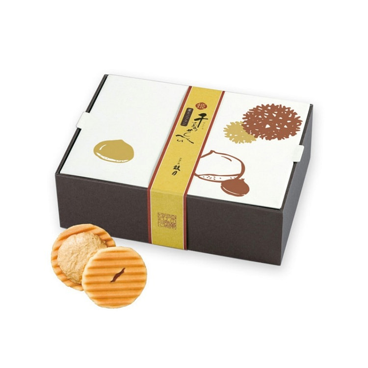 Senbei Chestnut Mont Blanc Rice Crackers 12pcs 1 box